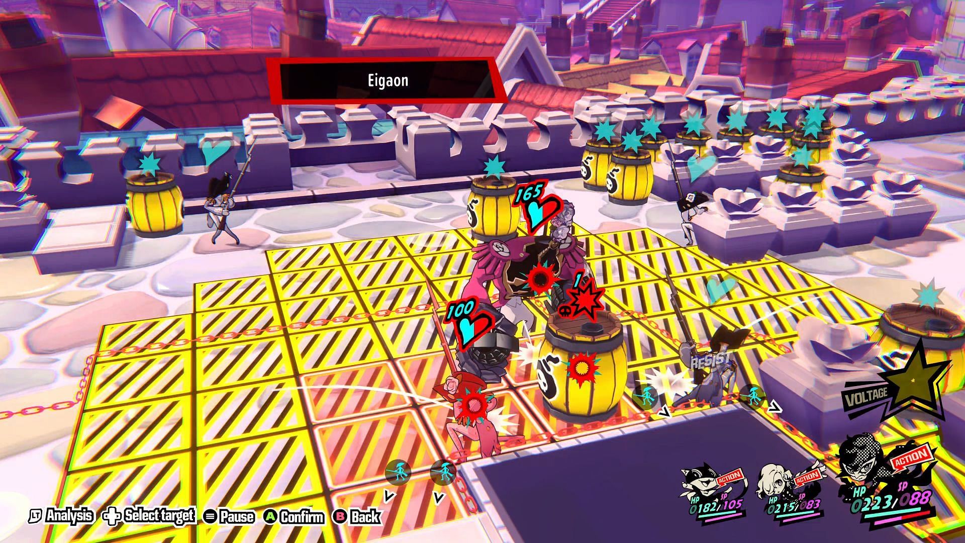 Exploit the Explosive Barrels (Image via Persona 5 Tactica)